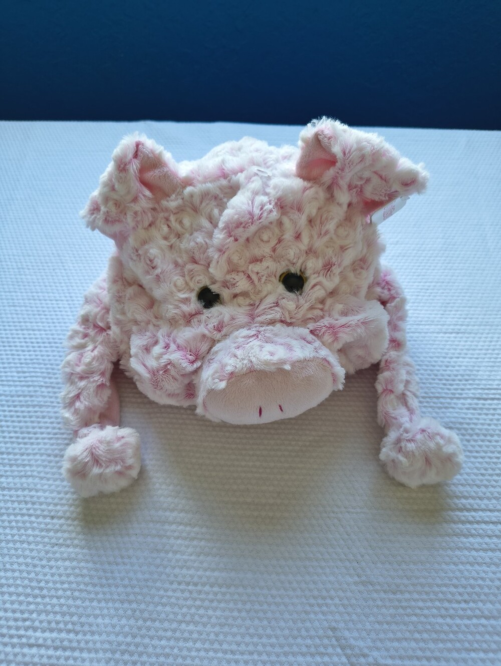 DolliBu Pink Pig Plush Animal Hat Super Soft Fleece Beanie with Ear Flaps .